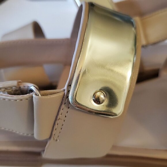 Halston Haily Light Tan Leather Sandals, Woman's Sandals NIB - Picture 5 of 5